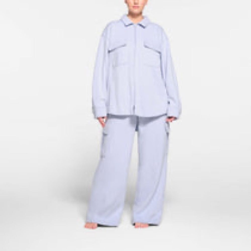 SKIMS Light Blue Long Sleeve Jacket - Picture 3 of 8